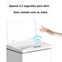 Imagem de Lixeira Automática Retangular 50L com Sensor - Prática e Moderna
