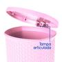 Imagem de Lixeira Banheiro com Pedal 6 Litros Plástico Cesto Escritório - Escolha a sua cor