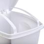 Imagem de Lixeira Cesto de Lixo Multiuso Com Pedal 50 Litros Reciclagem Branca - Plasutil