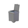 Imagem de Lixeira Com Anel P/ Saco De Lixo Stolf 5.4L Ref.1512-C Cinza