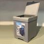 Imagem de Lixeira Com Anel P/ Saco De Lixo Stolf 5.4L Ref.1512-C Cinza