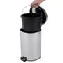 Imagem de Lixeira Com Com Corpo E Pedal Inox 3 Litros - Ad