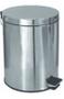 Imagem de Lixeira Com Pedal 20 Litros Aço Inox Cesto Interno Removível