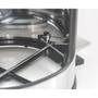 Imagem de Lixeira com pedal de 12 L em aço inox polido, com balde interno removível e tampa com sistema Stay Open.