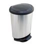 Imagem de Lixeira Com Pedal e Borda 45 Litros Prata Label Arqplast 25744PM