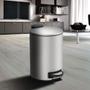 Imagem de Lixeira Com Pedal Em Aço Inox Balde Spin 3l Brinox