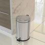 Imagem de Lixeira com Pedal Inox 12L Balde Interno 94538112 Tramontina