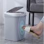 Imagem de Lixeira com Sensor Automático Inteligente Abre Fácil em Toque Cesto Lixo 18 litros Casa Banheiro Cozinha