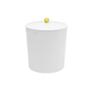 Lixeira Com Tampa para Banheiro Cozinha 5Litros Haus Branca - Domama Imagem de Lixeira Com Tampa para Banheiro Cozinha 5Litros Haus Branca