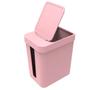 Imagem de Lixeira de Banheiro 5L Basurero com Porta Saco Tampa Open Stop Soprano Rosa