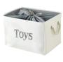 Imagem de Lixeira de brinquedos para crianças, cestas de armazenamento para caixas de brinquedos recipiente de armazenamento de caixas de armazenamento de bebês para meninos e meninas, baú de brinquedo com alça e cordão, perfeito para sala de berçário Kidsro
