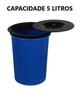 Imagem de Lixeira De Embutir Preta - 5 Litros