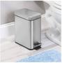 Imagem de Lixeira de Inox Linea Retangular Com Pedal Multiuso 5 Litros Premium 