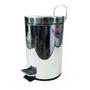 Imagem de Lixeira de inox prata com pedal e balde 05 litros - Clink