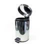 Imagem de Lixeira de inox prata com pedal e balde 05 litros - Clink