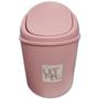 Imagem de Lixeira de Mesa com Tampa Basculante Vai e Vem 1,5l Prática Rosa Cód. 2413