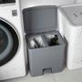 Imagem de Lixeira de Plástico com Pedal e Duplo Compartimento Branco 20L Ou