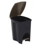 Imagem de Lixeira de Plástico Ecoblack com Pedal 7 Litros - Plasutil -