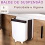 Imagem de Lixeira Dobrável para Armário de Cozinha com Porta Saco Integrado
