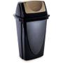 Imagem de Lixeira ecoblack 14l preta basculante plasutil
