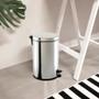 Imagem de Lixeira Em Aço Inox 20 Litros Com Pedal e Balde Spin Brinox