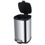 Imagem de Lixeira frame c/ pedal e balde aço inox 12l - brinox