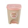 Imagem de Lixeira Infantil Urso Rosa Com Pedal 484 - Usual Utilidades