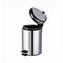 Imagem de Lixeira Inox 12 Litros Com Pedal Basculante Balde Interno 
