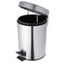 Imagem de Lixeira  Inox 3 Litros Com Pedal Com Cesto Removível- Clink 