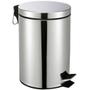 Imagem de Lixeira  Inox 3 Litros Com Pedal Com Cesto Removível- Clink 