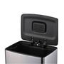 Imagem de Lixeira Inox com Pedal e Balde Interno Retangular 40 Litros Brinox Ref.3073/200