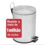 Imagem de Lixeira inox com pedal tramontina acabamento scotch brite e balde interno removivel 5 l brasil plus