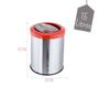 Lixeira Inox Com Tampa Flip Top Basculante 15 Litros Lixo - CCM Imagem de Lixeira Inox Com Tampa Flip Top Basculante 15 Litros Lixo