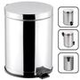 Imagem de Lixeira Inox Para Banheiro e Cozinha Com Pedal e Recepiente em Plástico 10,5L Viel