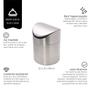 Imagem de Lixeira inox para pia mimo style 470ml