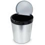 Imagem de Lixeira label inox 10l com tampa click ideal para escritório luxo