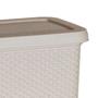 Imagem de Lixeira Linea Creme 3,5L - Design Elegante