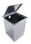 Imagem de Lixeira Lixo com Alça Embutida Aço Inox 5 Litros Escovado