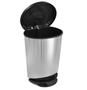 Imagem de Lixeira Metalizada 20 Lts Label Inox Com Pedal Arqplast