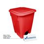 Imagem de Lixeira plastica com pedal 15lts bralimpia