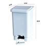 Imagem de Lixeira plastica super resistente com pedal 50lts