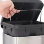 Imagem de Lixeira Quadrada 6 Litros De Aço Inox Mor Com Pedal 8232