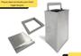 Imagem de Lixeira Quadrada De Embutir Com Tampa Aco Inox 7 Litros Para Bancada Cozinha - Estilo e Funcionalidade para Seu Espaço  AJLstore