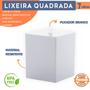 Imagem de Lixeira Quadrada Multiuso Para Banheiro Lavabo Com Tampa