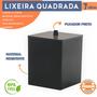 Imagem de Lixeira Quadrada Multiuso Para Banheiro Lavabo Com Tampa