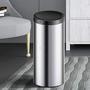 Imagem de Lixeira redonda inteligente 50L com sensor automática de proximidade Inox