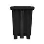 Imagem de Lixeira retangular 25l c/ pedal preto larplasticos