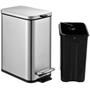 Imagem de Lixeira Retangular C/ Pedal e Balde 5L Em Aço Frame Brinox
