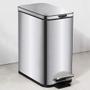Imagem de Lixeira Retangular C/ Pedal e Balde 5L Em Aço Frame Brinox