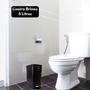 Imagem de Lixeira Retangular com Pedal e Balde Frame 5 Litros Preta Brinox Ref.3064/103